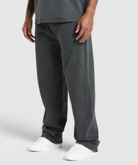 Heavyweight Ribbed Joggers - Asphalt Grey