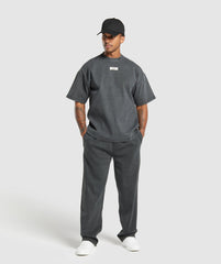 Heavyweight Ribbed Joggers - Asphalt Grey