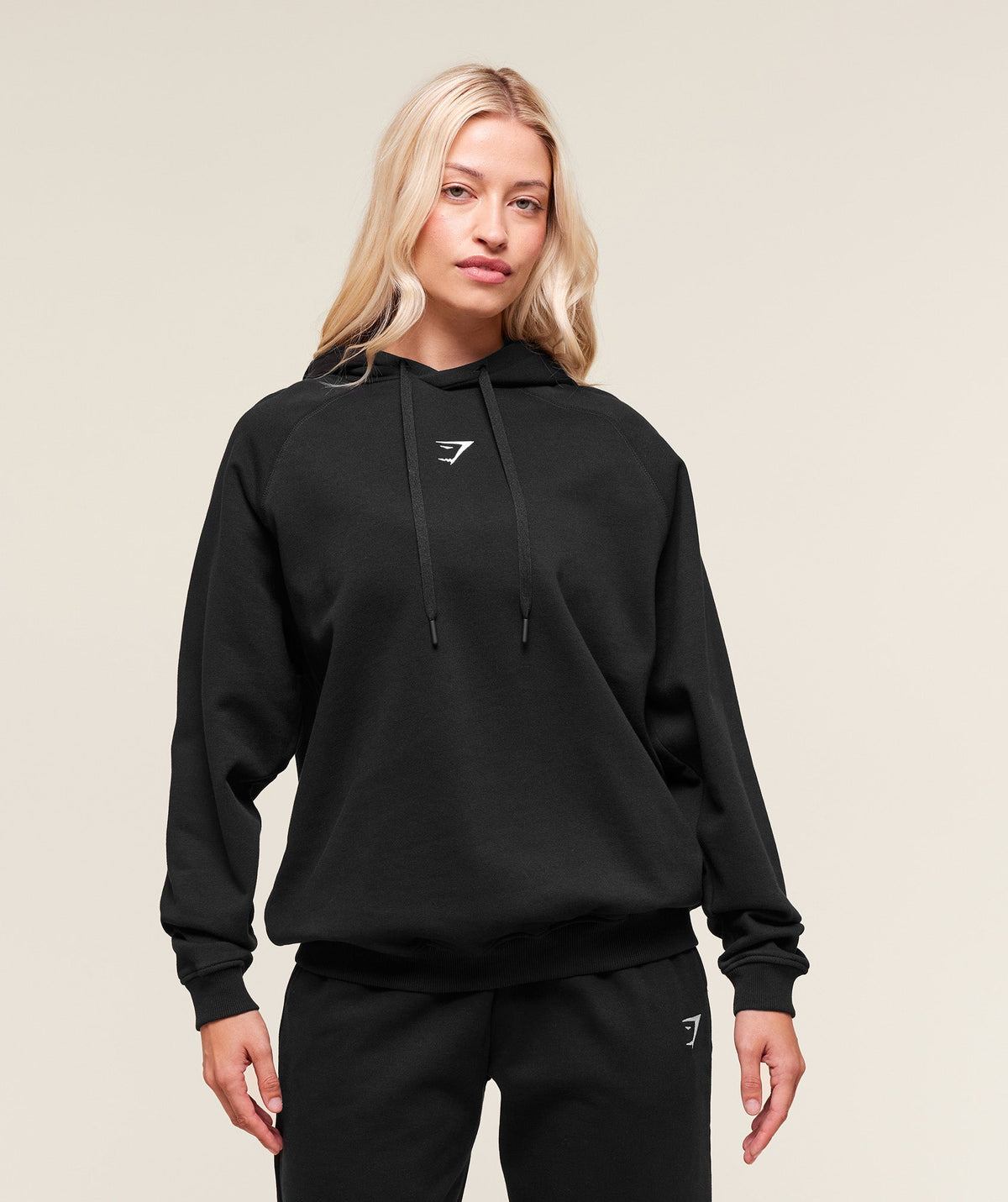 Training Oversized Fleece Hoodie - Black