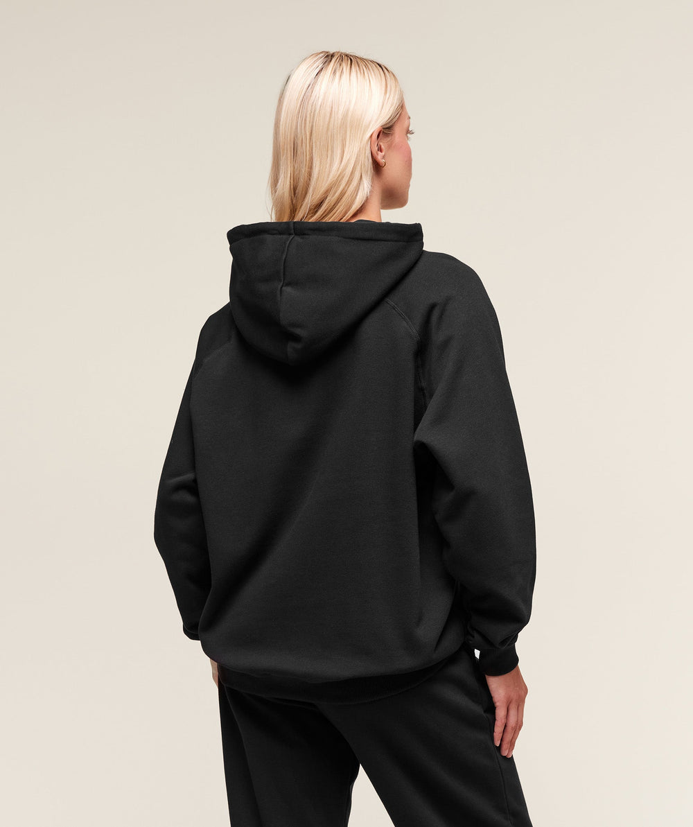 Training Oversized Fleece Hoodie - Black