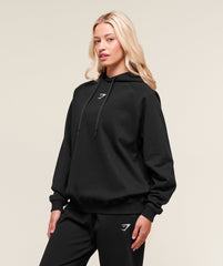 Training Oversized Fleece Hoodie - Black