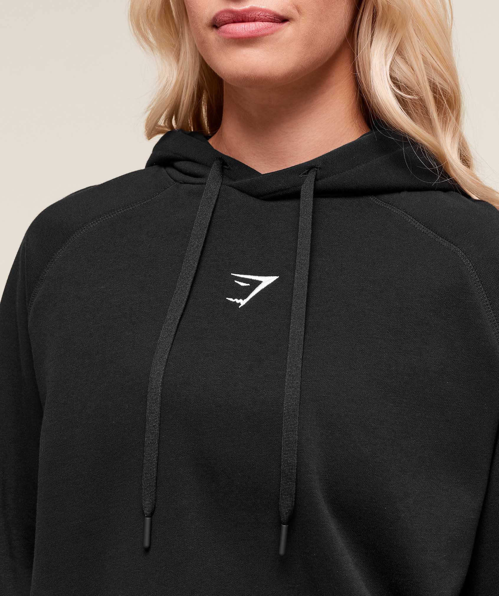 Training Oversized Fleece Hoodie - Black