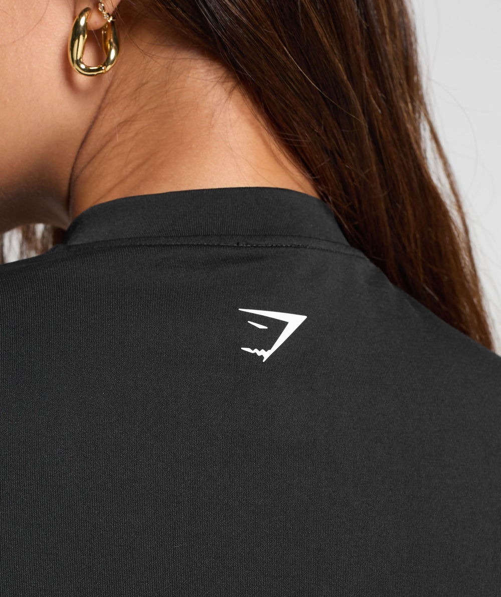 Everyday Seamless Zip Tracktop - Black