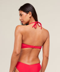 Twist Front Bikini Top - Carmine Red
