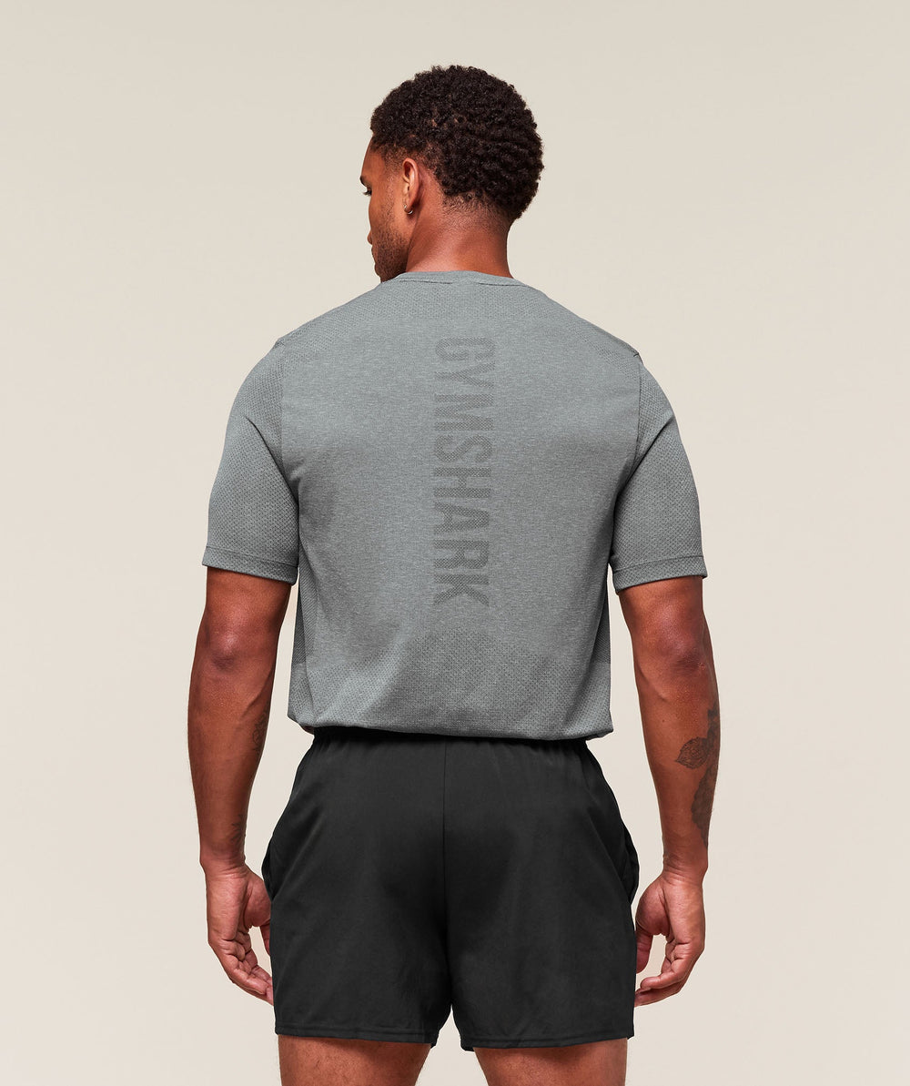 Lightweight Seamless T-Shirt - Light Grey/Smokey Grey