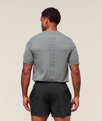 Lightweight Seamless T-Shirt - Light Grey/Smokey Grey