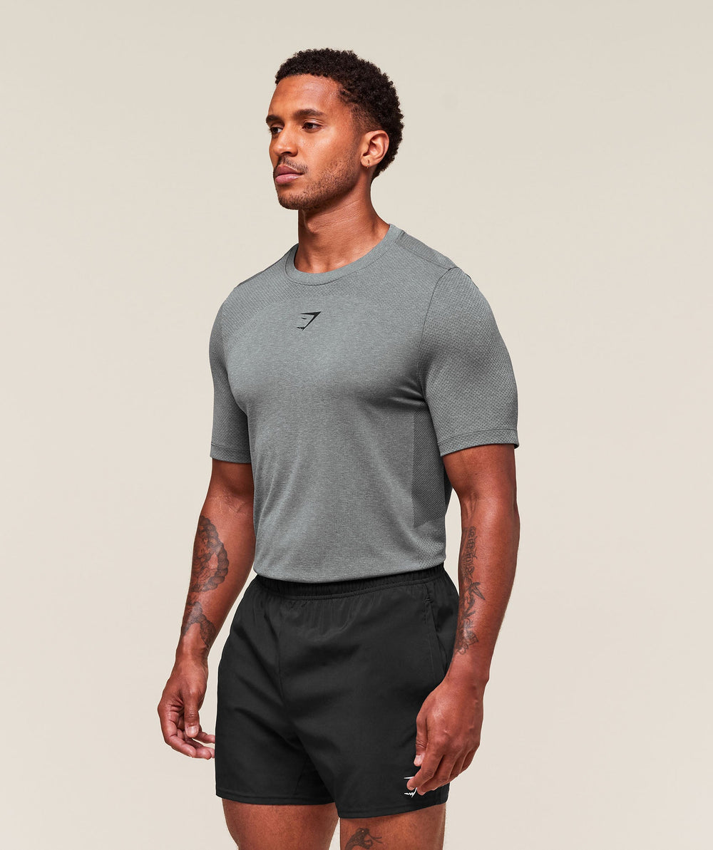 Lightweight Seamless T-Shirt - Light Grey/Smokey Grey