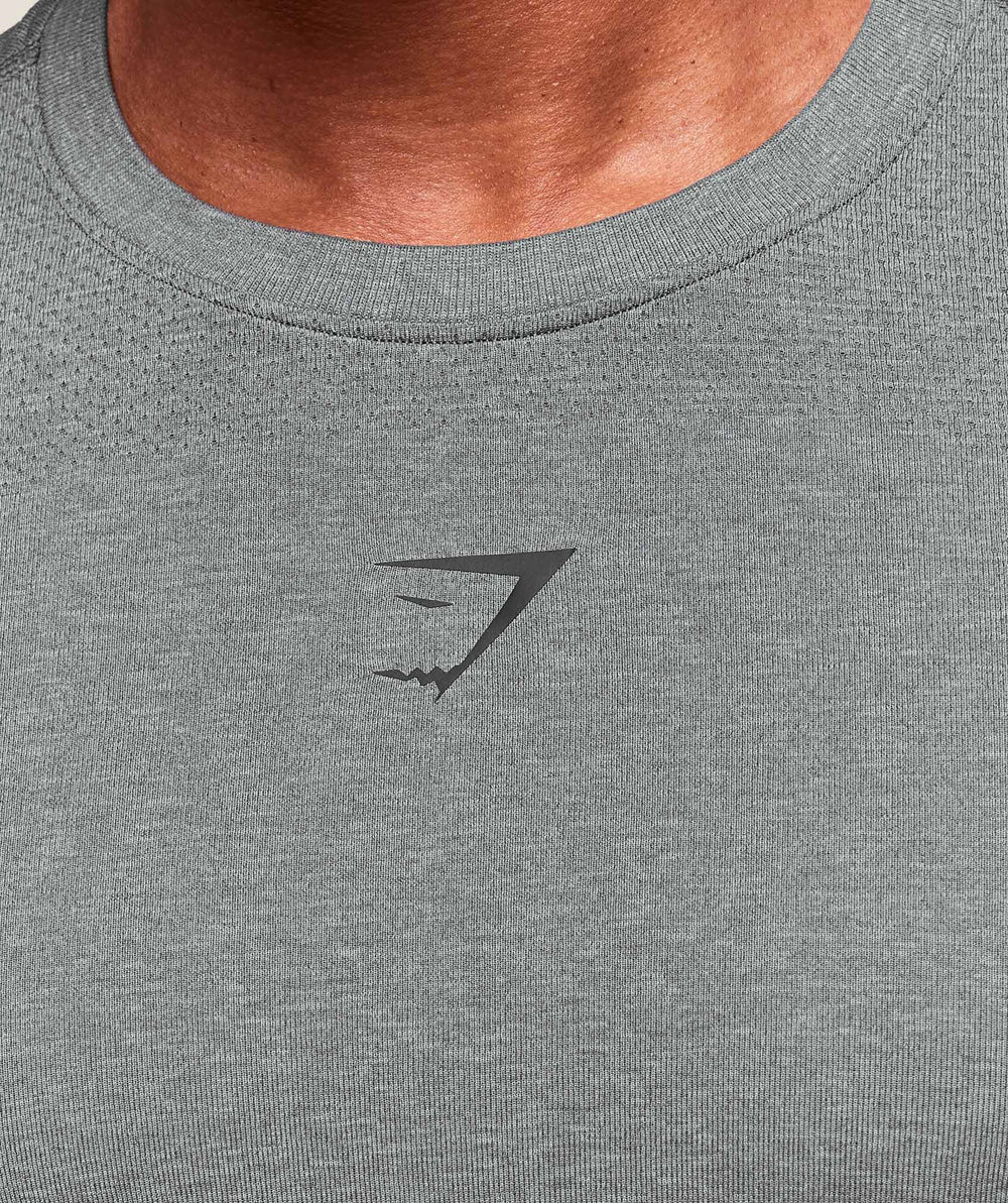 Lightweight Seamless T-Shirt - Light Grey/Smokey Grey
