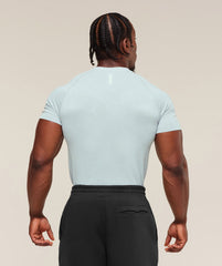 Geo Seamless T-Shirt - Smoke Blue/Soft White