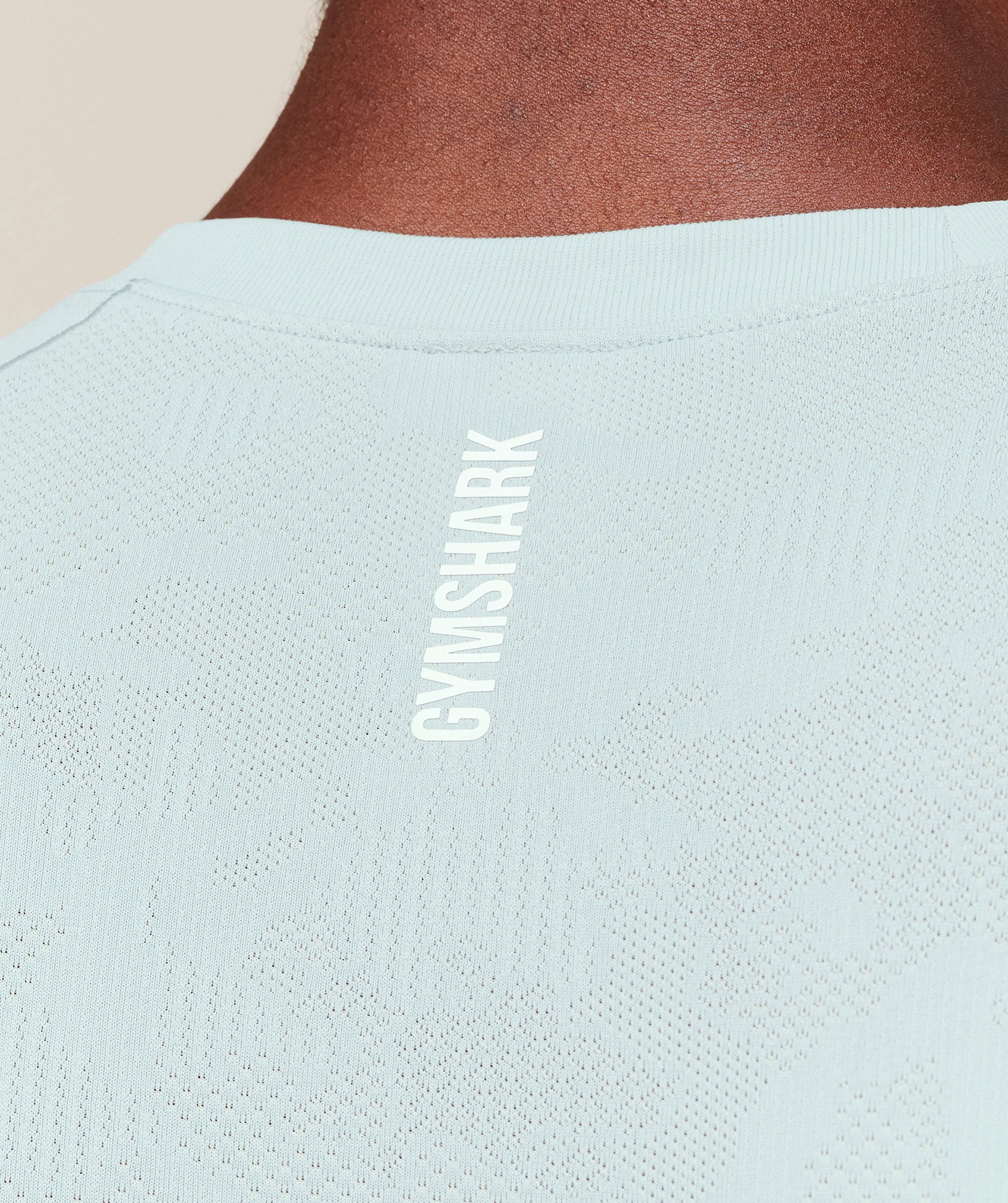 Geo Seamless T-Shirt - Smoke Blue/Soft White