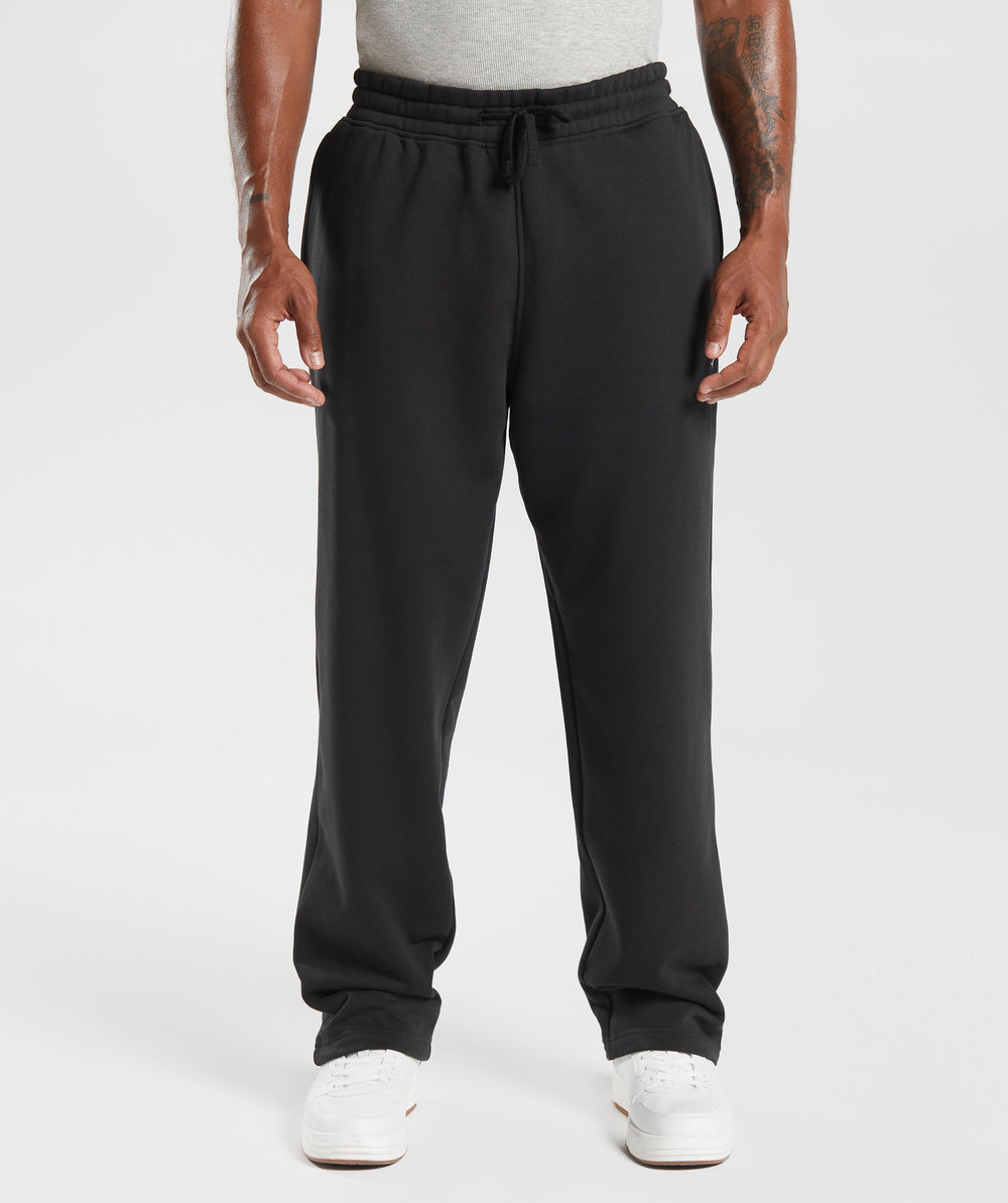 Crest Straight Leg Joggers - Black