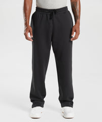 Crest Straight Leg Joggers - Black
