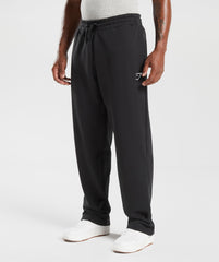 Crest Straight Leg Joggers - Black