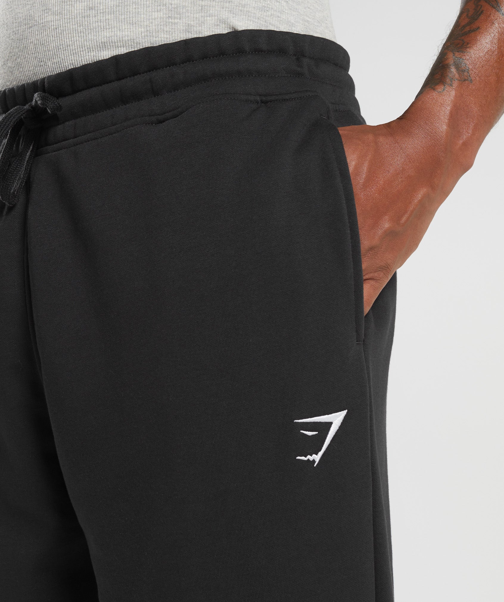 Crest Straight Leg Joggers - Black