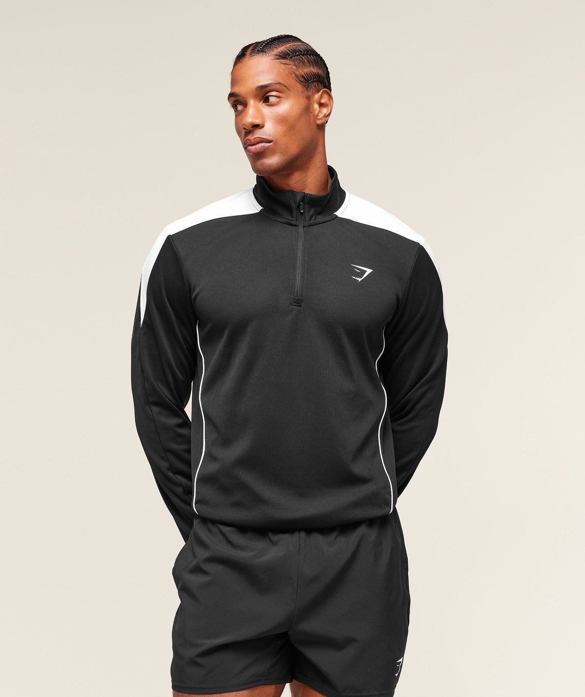 Arrival Block 1/4 Zip - Black