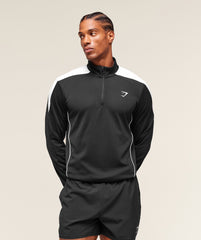 Arrival Block 1/4 Zip - Black