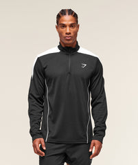 Arrival Block 1/4 Zip - Black