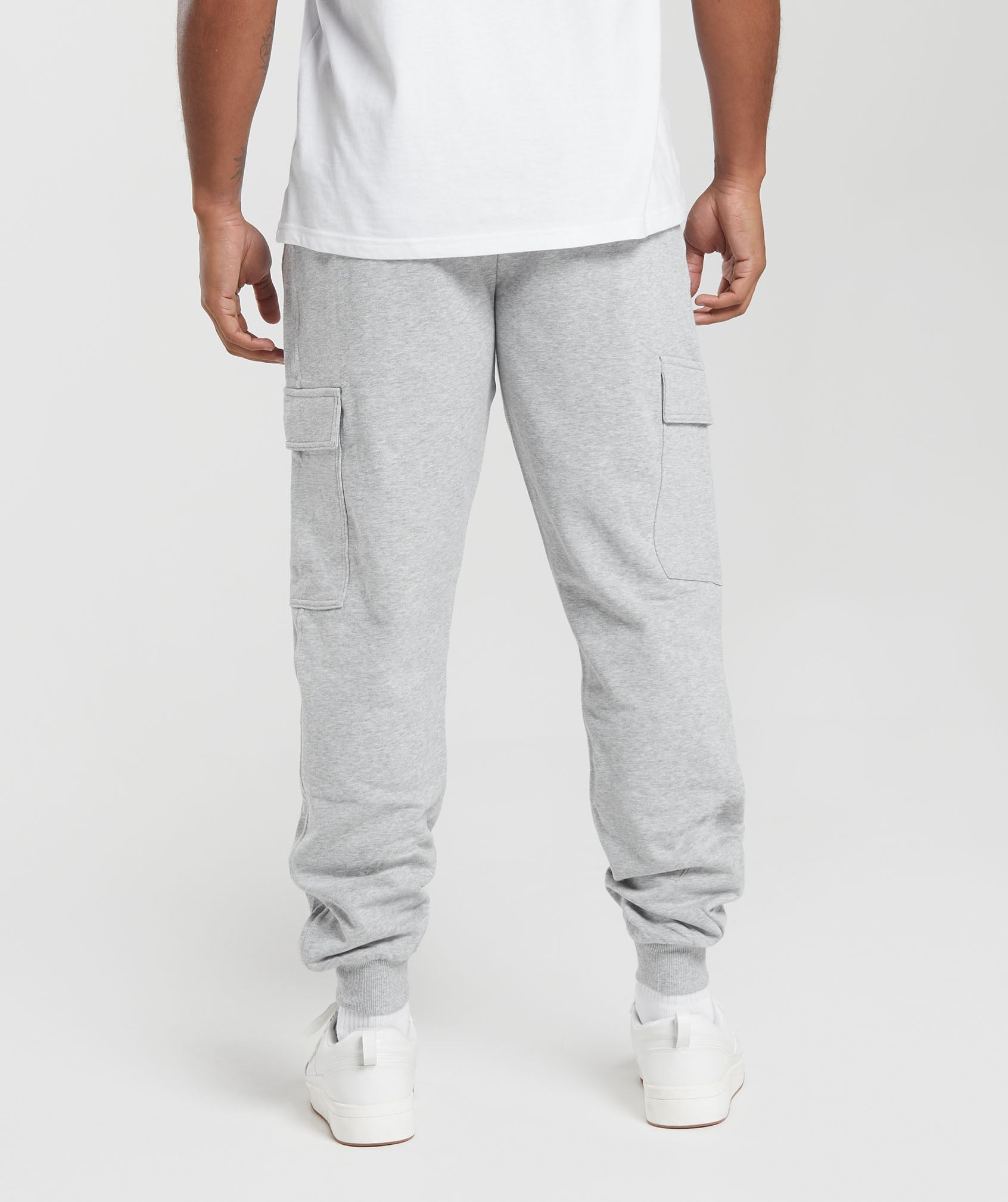 Rest Day Essentials Cargo Joggers - Light Grey Core Marl