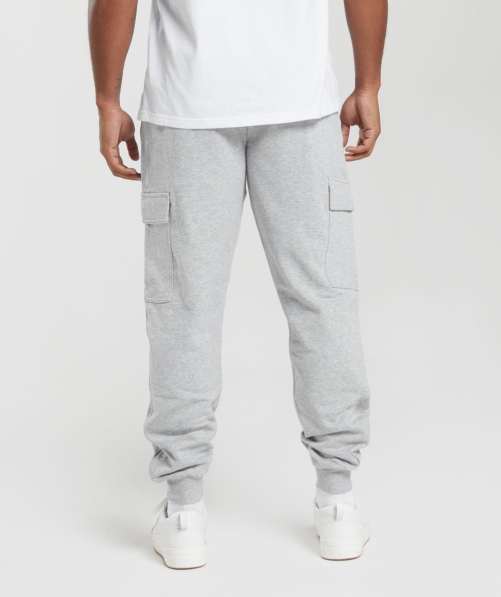Rest Day Essentials Cargo Joggers - Light Grey Core Marl