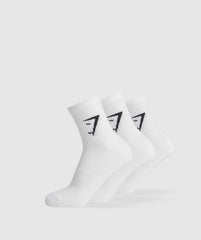 Midi 3pk Socks - White