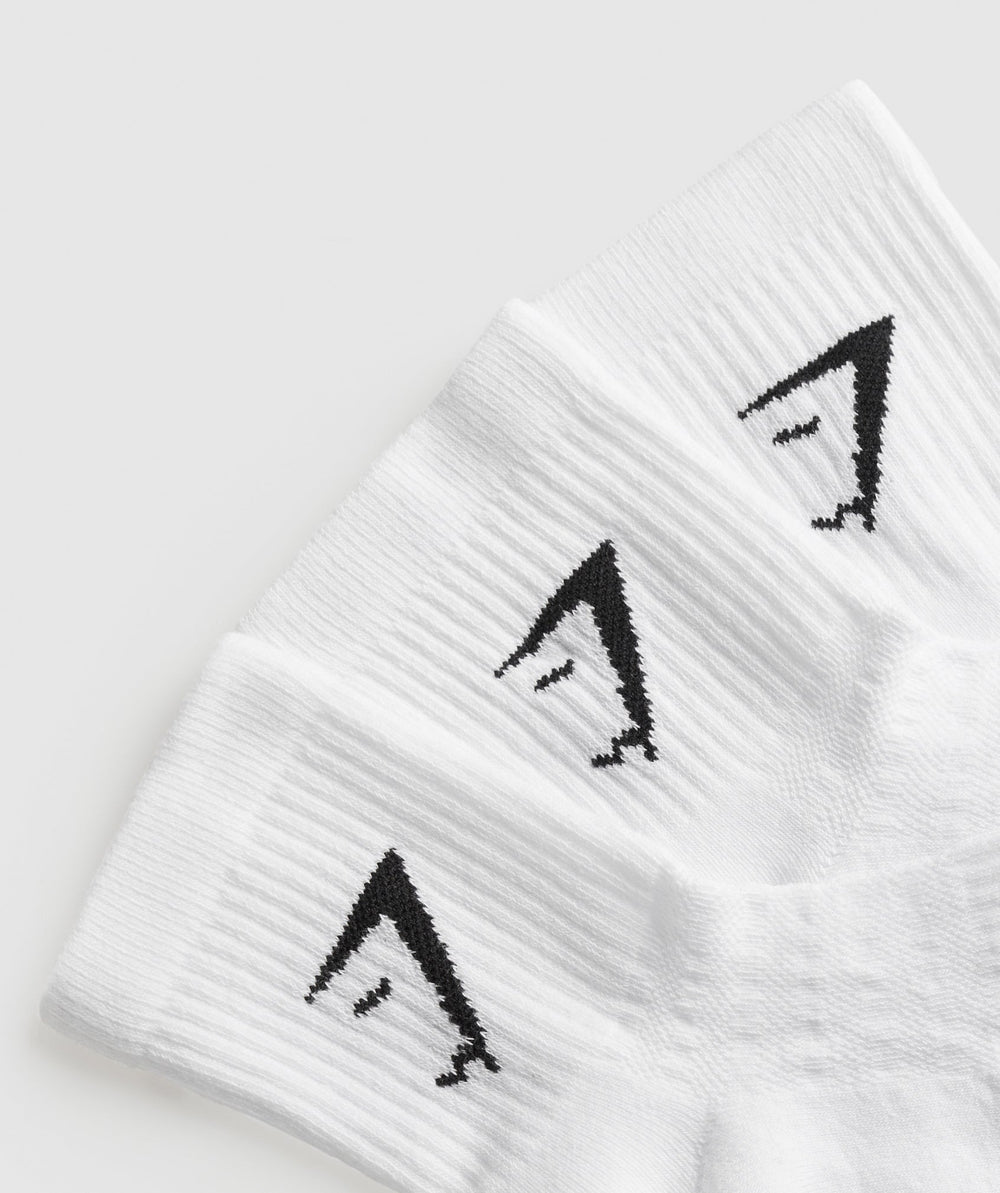Midi 3pk Socks - White