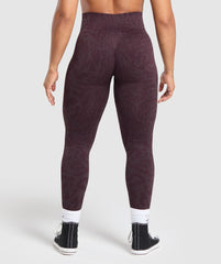 Adapt Safari Seamless Leggings - Depth Purple/Greyed Purple