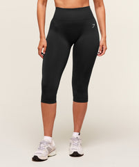 Everyday Seamless Capri Legging - Black
