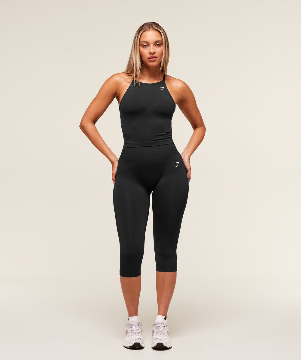 Everyday Seamless Capri Legging - Black