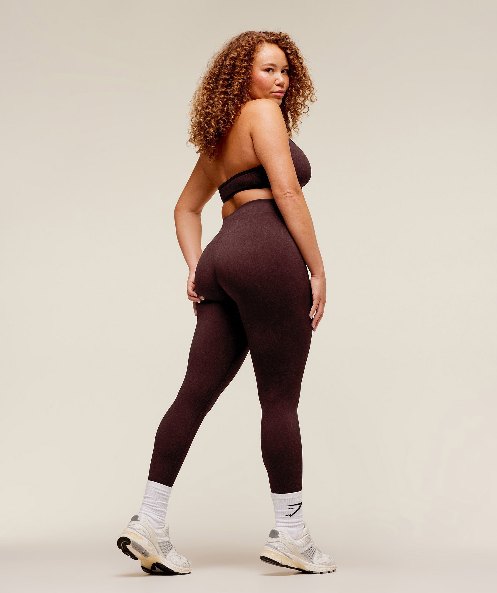 Adapt Fleck x Whitney Leggings - Cherry Purple/Rich Maroon