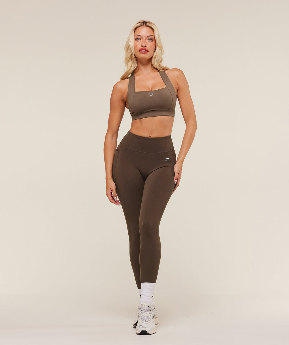 Lifting Pocket Leggings - Archive Brown