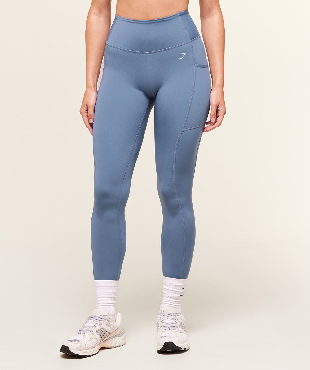 Pocket Leggings - Worn Blue