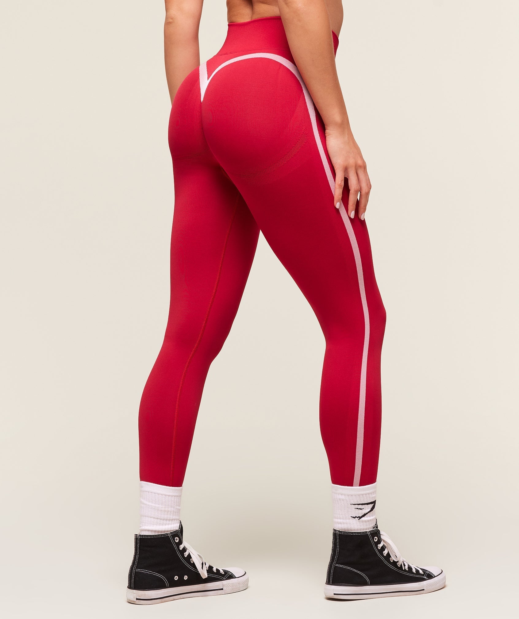Lift Varsity Seamless Leggings - Carmine Red