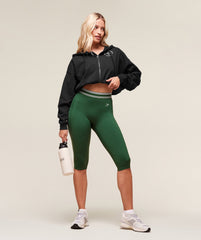 Retro Capri Leggings - Classic Green