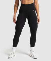 Lift Seamless Leggings - Black/Black Marl