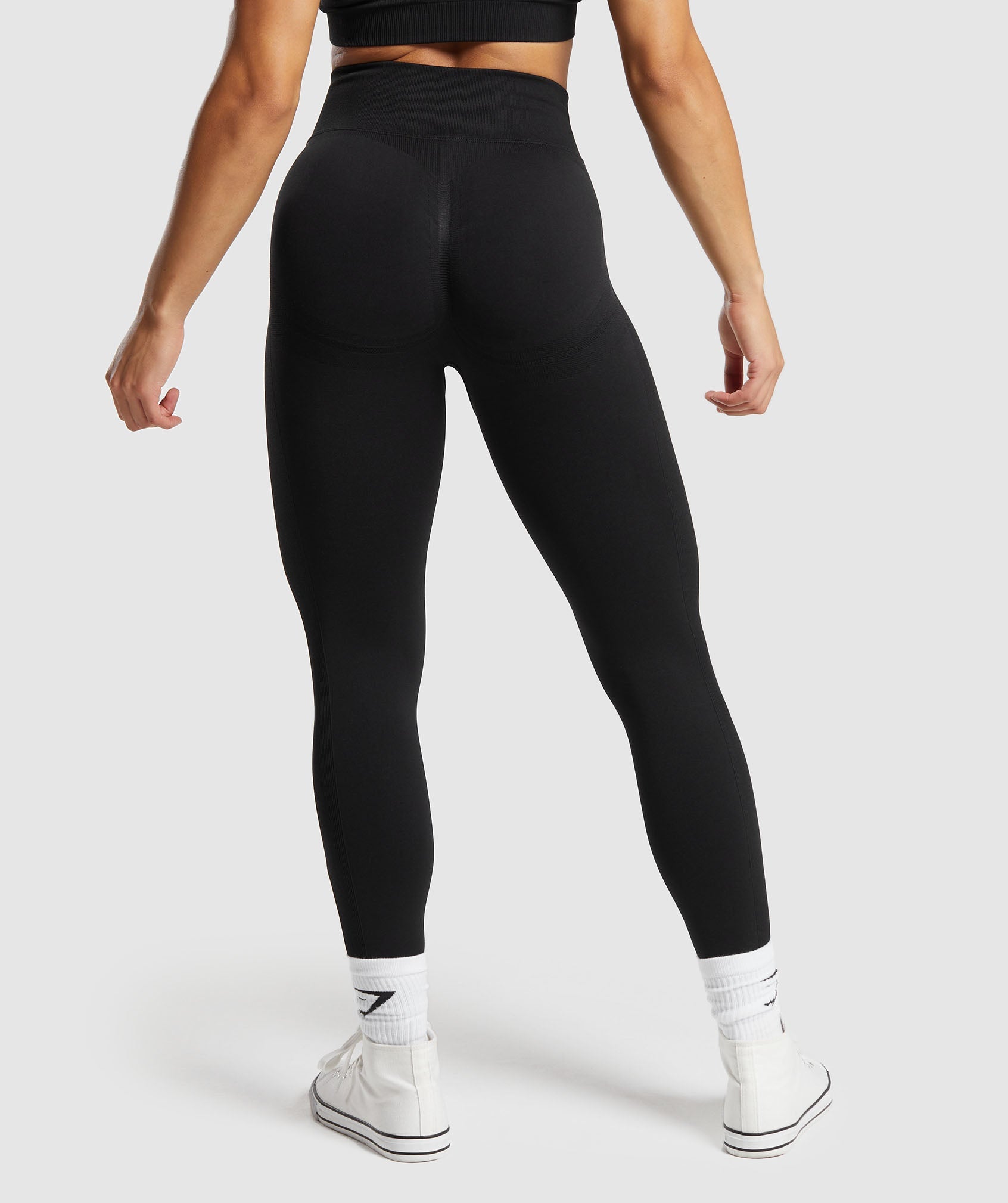 Lift Seamless Leggings - Black/Black Marl