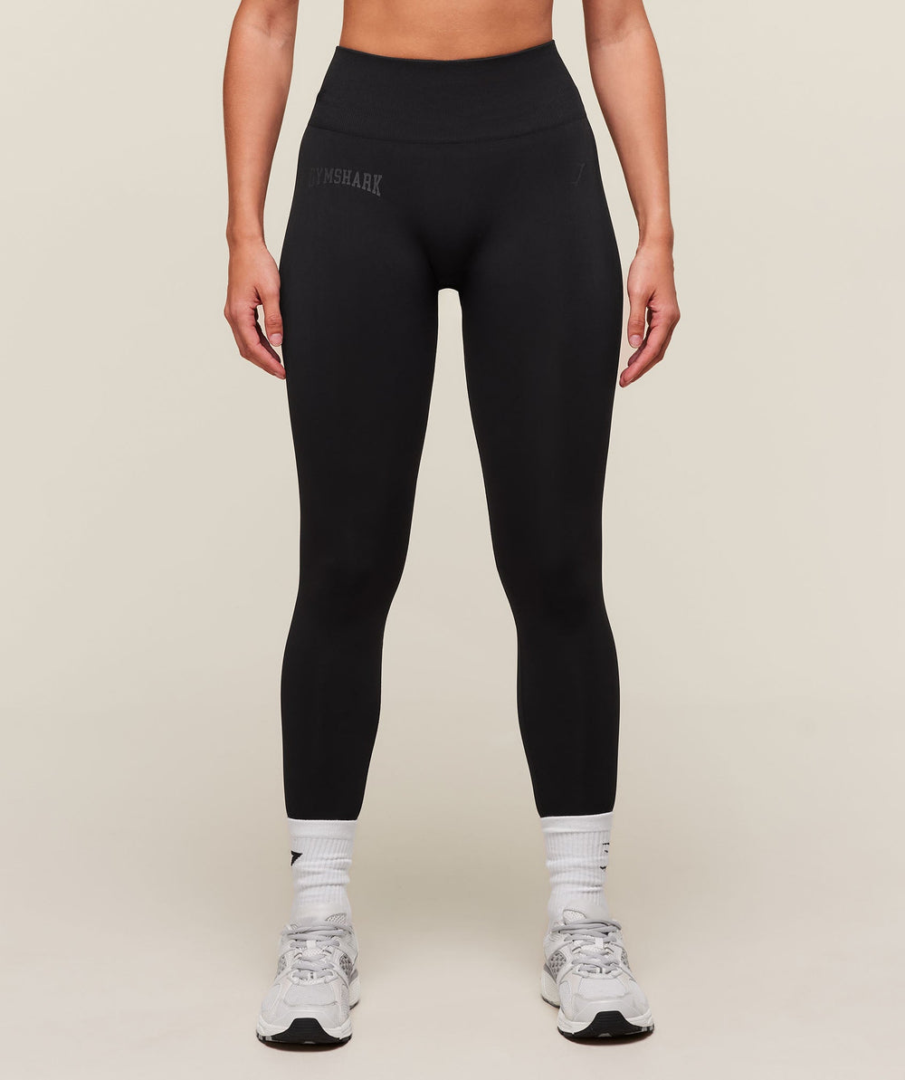 Everyday Seamless Graphic Leggings - Black