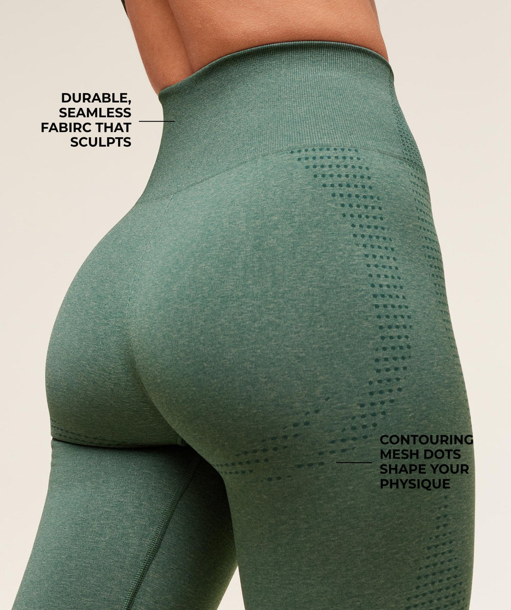 Vital Leggings - Dark Green Marl