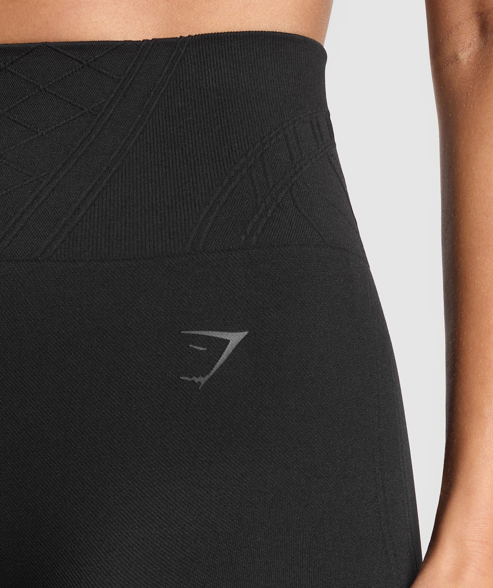 Corset Seamless Leggings - Black