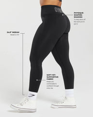 Flex High Waisted Leggings - Black