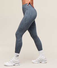 Adapt Camo Seamless Leggings - Blue