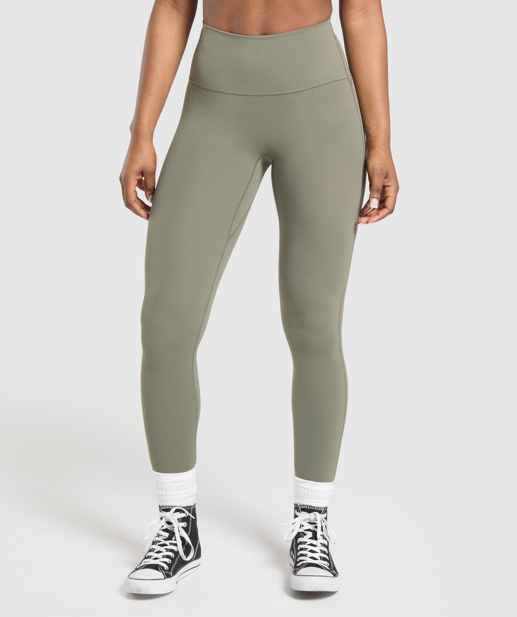 Legacy Logo Leggings - Base Green