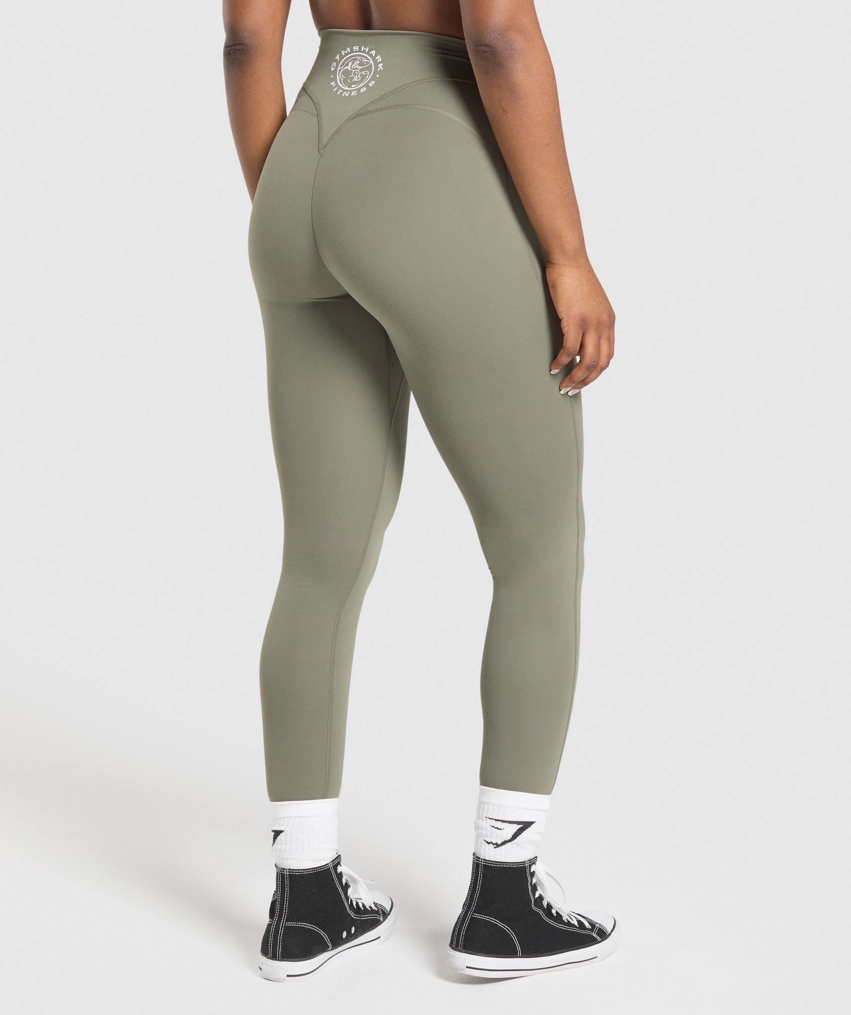 Legacy Logo Leggings - Base Green