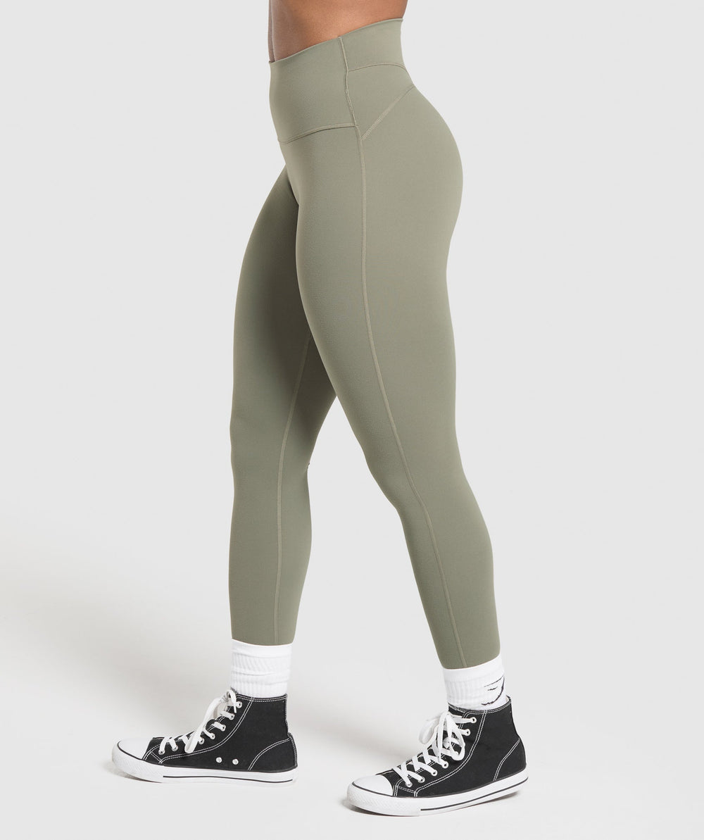 Legacy Logo Leggings - Base Green