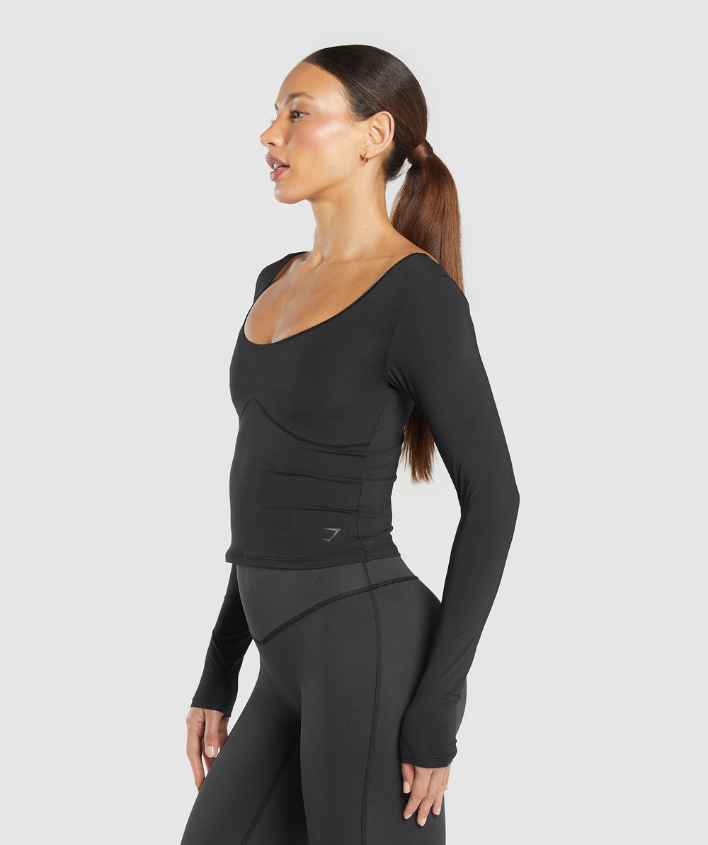 Elevate Long Sleeve Top - Black