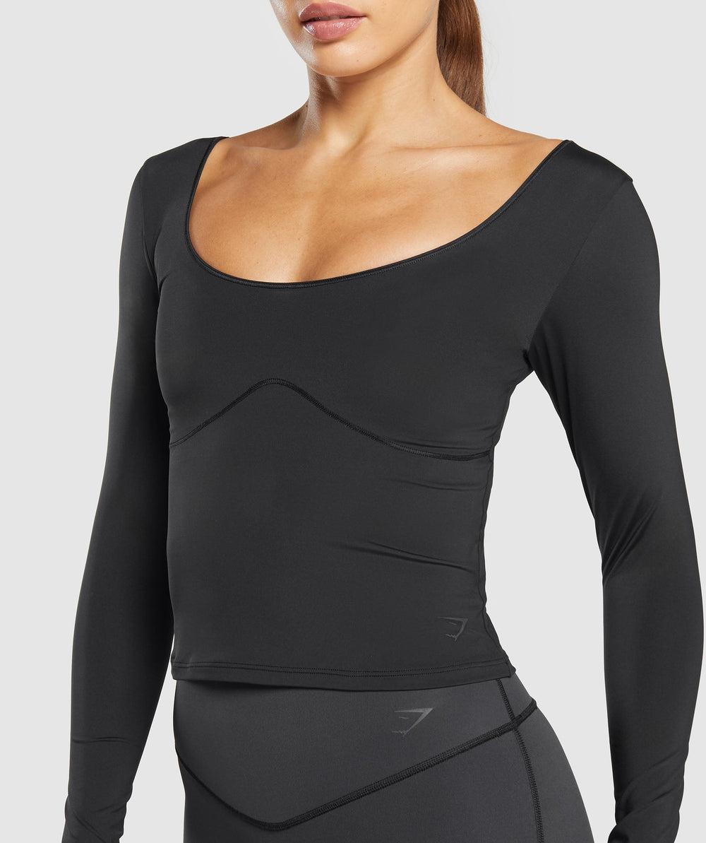 Elevate Long Sleeve Top - Black