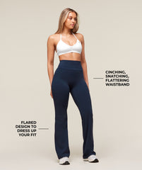 Whitney Flared Leggings - Navy