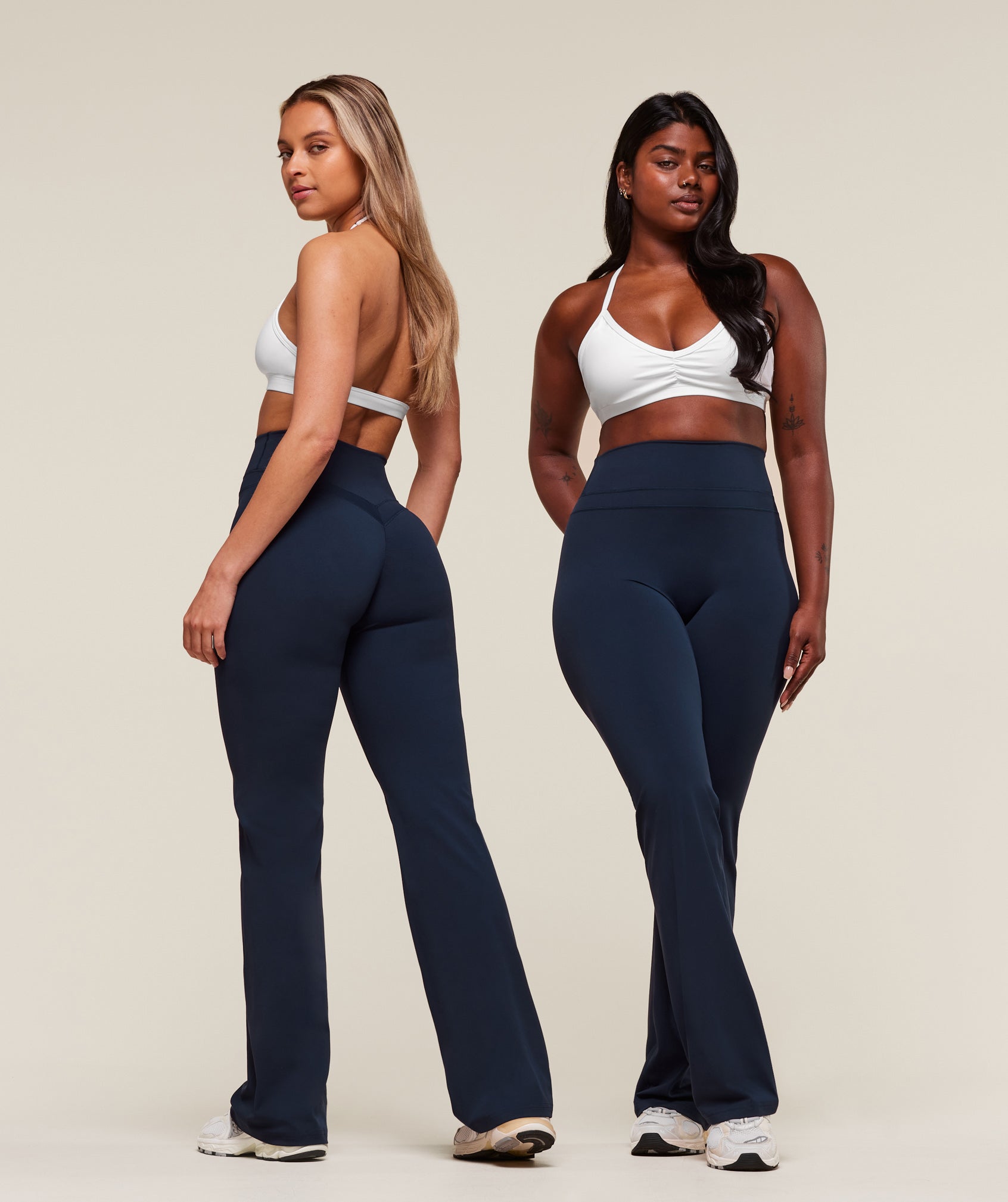 Whitney Flared Leggings - Navy