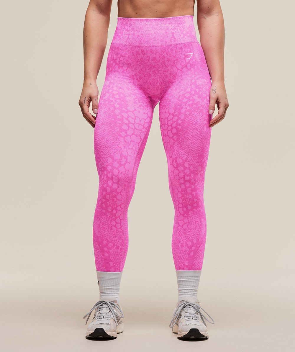 Adapt X Whitney Animal Seamless Leggings - Sour Pink/Vibrant Pink