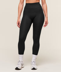 Ribbed Contour Leggings - Black