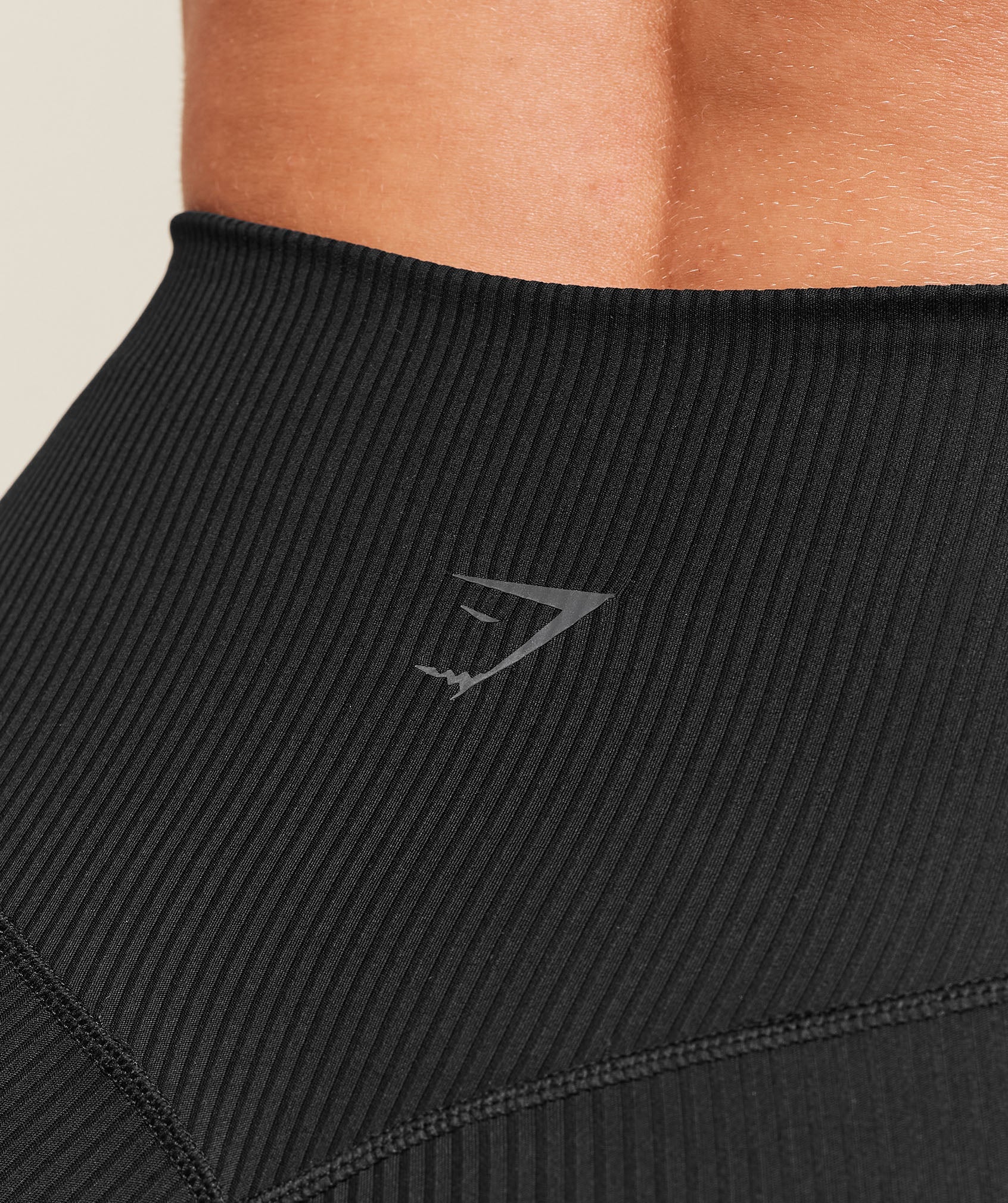 Ribbed Contour Leggings - Black